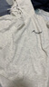 卡图弛美式hiphop潮牌字母连帽卫衣男女秋冬宽松潮流加绒加厚上衣服外套 白灰色 2XL 实拍图