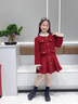 G.DUCKKIDS小黄鸭童装女童连衣裙秋冬季加厚保暖中大童小香风拜年服儿童裙子 小香风红色裙子 160 建议13~14岁【150-160cm】c 实拍图