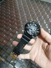 添赋适用卡西欧手表带 g-shock GA-110 100 400 700黑金橡胶表带配件 哑光-喷砂银扣 16MM(工具+贴膜) 实拍图
