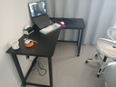久丞家具转角电脑桌学生家用书桌双人书架一体组合桌卧室拐角L型电竞桌子 黑色右转角 140x100x74cm 实拍图
