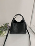 viney牛皮编织水桶包包女包新款斜挎包生日生日新年礼物送女友老婆 【黑色】高档实用轻奢单肩包 时尚品牌百搭休闲手提包 实拍图