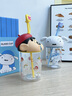 旺佰福蜡笔小新玻璃杯女高颜值吸管水杯可爱小巧杯子便携耐高温生日礼物 画家小新580ml 实拍图