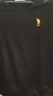 U.S. POLO ASSN.卫衣男春秋季新款圆领运动休闲服外套保罗男士t恤上衣服黑4XL 实拍图
