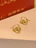中国黄金（CHINA GOLD）黄金耳钉女款足金在逃公主蝴蝶结耳坠情人节生日礼物送女友爱人 【京速达】蝴蝶结耳坠【赠S925银圆珠耳钩】约0.6g 实拍图