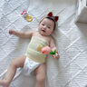 新生婴儿肚围护肚子防着凉夏季薄款初生0一6月宝宝半背一体式肚兜 不卷边不勒腹蓝黄白半背3条装 均码 0-1岁 实拍图