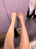 优棵树光腿神器打底裤袜女秋冬季加绒加厚裸感美腿黑色显瘦肤色连脚裤袜 连脚肤【秋冬210g/10-20°c】 1条 均码 建议身高150cm-180cm 实拍图