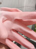 洗碗手套做家务护手橡胶耐磨乳胶厨房洗碗女pvc劳保清洁 手套1双【粉色】 M 实拍图