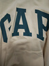 Gap男女装春秋LOGO美式复古连帽法式圈织软卫衣892186 米黄色 175/96A(L)亚洲尺码 实拍图