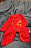 贝瑞加（Babyprints）婴儿衣服新年宝宝满月服新生儿红色连体衣纯棉新年礼物 祥云52 实拍图