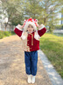 型公馆新年红色帽子冬季女可爱虎头帽保暖防寒加绒加厚新款蛇年醒狮帽子 狮如意 毛球帽-红色 均码-大童成人都能戴 实拍图