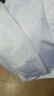 玺物长袖衬衫男夏季薄款工作白衬衫修身正装工装免烫大码抗皱薄外套 白色+浅蓝 3XL -建议135-150斤左右 实拍图