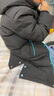 雪中飞【蓄热】童装儿童羽绒服男童女童纯色中大童拼接羽绒服黑色140cm 实拍图