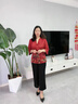 母亲节妈妈夏装七分袖t恤中老年女2025夏季衣服时尚洋气上衣 红色上衣  102 2XL 建议105-120斤左右 实拍图