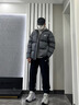 鸿星尔克防泼水2.0羽绒服男秋冬新款男士羽绒衣男装保暖防风夹克外套男款 正黑 2XL (175-180cm/140-150斤) 实拍图
