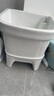 FANAI拖把池阳台小号陶瓷洗拖布池台控墩布池家用卫生间方形自动下水器 【台控款】40cm+下水器 实拍图