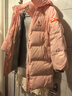 鸭鸭童装羽绒服2024冬季新款儿童宽松男女中大童中长款加厚外套 粉红色 140 实拍图