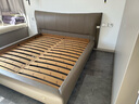 CBD家居意式极简真皮床现代简约轻奢床卧室主卧大床双人床D1080CJ 拿铁咖-【单床】 1800*2000mm 实拍图