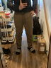 罗蒙羊羔绒双层加绒加厚休闲裤男冬季中青年运动卫裤防寒保暖直筒棉裤 卡其 L (175) 适合115-135斤 实拍图