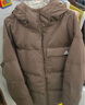 adidas 600蓬拒水保暖双面穿休闲连帽鸭绒羽绒服男女秋冬阿迪达斯 岩层深土地棕   M   实拍图