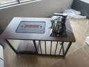 颍逸轩茶几客厅家用简约现代办公室功夫茶台烧水壶茶具一体简易泡茶桌子 黑架+白色桌面（顶部不锈钢水壶） 长100x宽50x高60【自动泡茶台】 实拍图