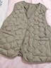 坦博尔羽绒服女马甲居家内穿舒适保暖女士背心TD236012 生巧咖 160  实拍图