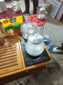 福益来全自动上水电热水壶玻璃泡茶桌茶台烧水壶一体机办公室功夫茶煮水壶电茶壶家用茶具套装烧水器 消毒款-底部上水 1L 实拍图