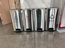 MTRECYCLE四分类不锈钢垃圾桶脚踏带盖果皮箱商用办公室垃圾箱多分类新国标 实拍图