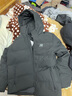 361度暖FUFU连帽羽绒服男冬季新款御寒防钻绒保暖羽绒服运动外套 【推荐】【男款】超级黑 XS 实拍图