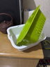茶花 沥水篮沥水筛洗菜篮双层洗水果篮子客厅家用厨房滤水多功能漏水 双层绿色【小号】 实拍图