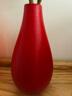 东方泥土 新中式禅意干花插花瓶陶瓷器餐桌摆件客厅电视柜玄关装饰品 T39-04A 玉净瓶 （红色） 实拍图