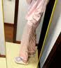 维多利亚的秘密 维密月光绸丝滑女士睡衣套装舒适家居服 10T1嫩粉色-56412 11256412 XS 实拍图
