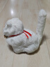 亦趣仿真猫玩偶会叫小猫咪毛绒玩具摆件可爱猫咪公仔儿童生日新年礼物 纯白会叫猫咪+铃铛 实拍图