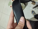 啄木鸟皮带男士自动扣真皮商务休闲腰带男纯牛皮百搭中青年牛仔裤带礼物 黑面上下磨砂款【真皮材质】 实拍图