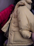 嘟嘟家儿童棉服冬装男童冬季加厚外套女童保暖棉袄宝宝卡通连帽童装上衣 黄色 100cm 实拍图
