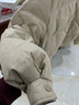 三彩【宋轶同款】冬款短款羽绒服立领白鸭绒面包服保暖外套女 咖啡色 M 实拍图