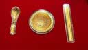 中国黄金（CHINA GOLD）黄金碗筷三件套足金婴儿宝宝满月周岁礼物新生儿见面礼工艺品 京速达-宝宝周岁礼-约1g【纪念品】 实拍图