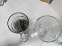 明尊（LIGHTKING）手工吹制高硼硅玻璃杯茶水杯带把手牛奶杯办公室透明泡茶杯冷水杯 CP'40（480ml） 实拍图