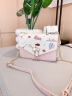 伯西亚品牌时尚小包包女包2024新款小方包可爱链条斜挎包送女友 粉色 小包 晒单实拍图