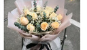 花西田全国满天星玫瑰真花束生日鲜花速递同城配送送女友礼物 11朵香槟玫瑰花束（新品） 实拍图