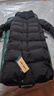 CLARKE QUEEN95%白鹅绒羽绒服女长款过膝2024新款宽松加厚外套潮 黑色 S (160) （115-130斤卡码拍小） 实拍图