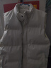 羽绒服马甲女秋冬新款休闲百搭简约外穿保暖背心马甲 W03-象牙白 XL 实拍图