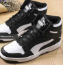 彪马（PUMA）官方男女中帮经典复古场下篮球风运动板鞋REBOUND MID369573 黑色-白-01 39 实拍图