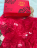 浪莎（LangSha）性感女士内裤女本命年属马年大红色4条中腰蕾丝镂空纯棉裆短裤头 实拍图