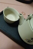 小套装宿舍家用粗陶瓷怀旧功夫茶具套装一壶二杯泡茶提梁壶 一壶二杯+茶盘 实拍图