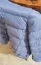 真维斯（JEANSWEST）羽绒服女轻薄短款冬季立领修身保暖显瘦加绒外套女浅蓝色M 实拍图