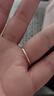 Lnieer999足银素圈戒指男女礼物轻奢小众设计高级感食指戒足银指环尾戒 实心足银999光面戒指 15号 实拍图