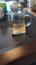 公道杯加厚玻璃耐热透明泡茶过滤功夫茶具配件茶海分茶器茶漏套装 340ml四方公道杯+带把茶漏+底座 实拍图