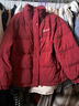 茵曼2025冬季女装新款羽绒服红装高充绒量鸭绒灯芯绒保暖短外套上衣 深枣红 M 161-165cm /101-110斤 实拍图
