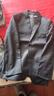 罗蒙（ROMON）西服套装男士小西装外套职业正装修身休闲伴郎服 灰色2XL 实拍图