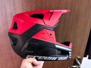 GREENROAD绿道越野头盔山地自行车轻蜂速降林道可拆卸全盔骑行机车儿童成人男女 新品-石榴红+双肩布袋送风镜 M码（54-58CM）帽檐下巴可拆卸 实拍图